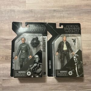 Star Wars Black Series Lot Archive Han Solo, & Grand Moff Tarkin
